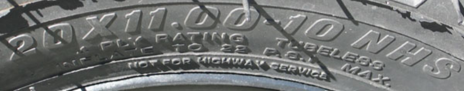 tire sidewall rating